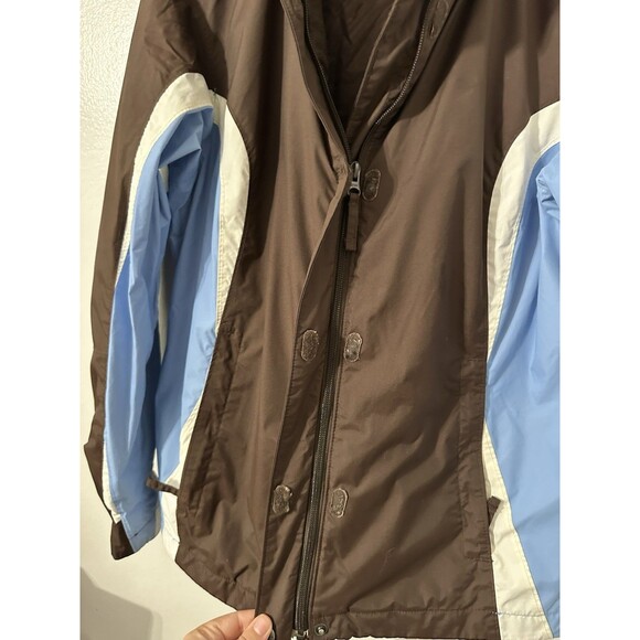 Columbia Women’s Interchangeable Brown & Blue Winter Jacket Full Zip Rain Coat M - Picture 4 of 7